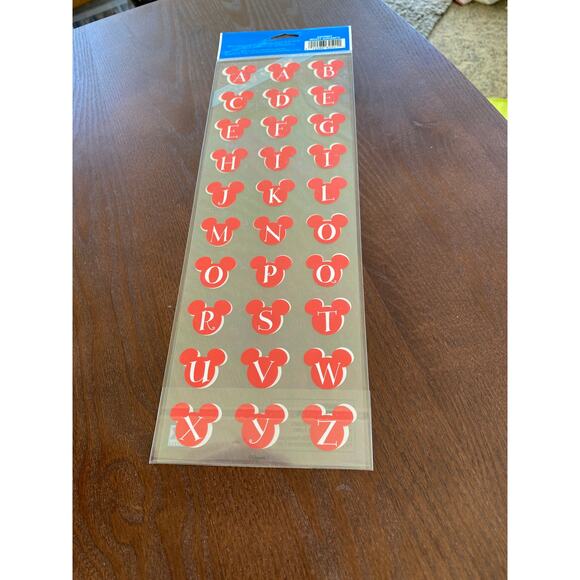 Disney Mickey Icons Alphabet Scrapbook Stickers - Picture 2 of 4